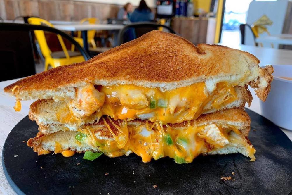 Grilled cheese sandwiches are among the menu items at MacCheesy.